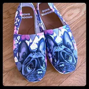 French Bulldog Slip On Shoes